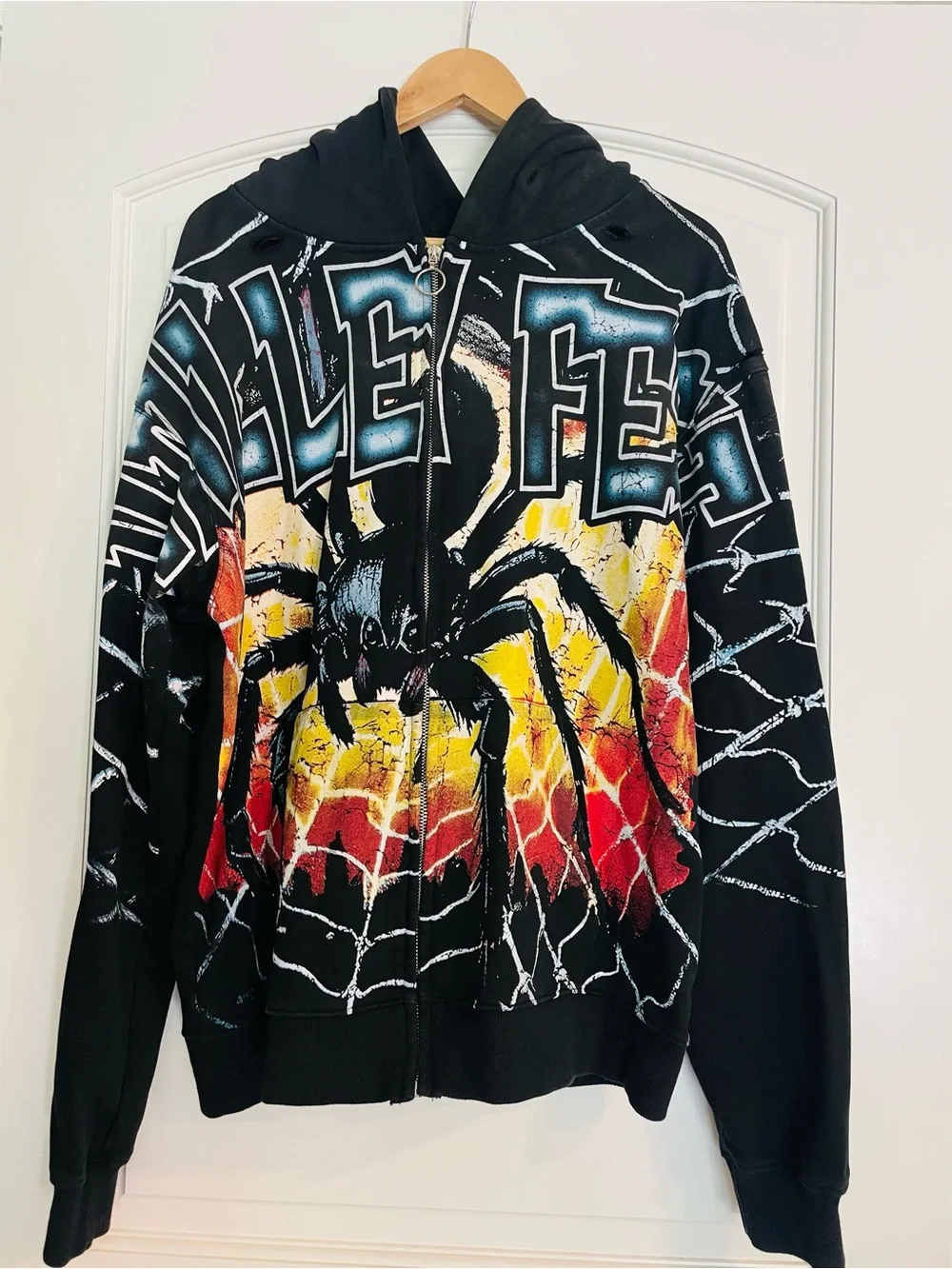 Vale Forever Valley Fest Spider Zip Up Men’s Hoodie XXL NWOT